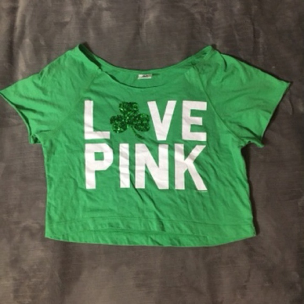 VS PINK St Patty’s Day Crop Top